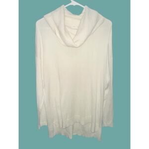 Crown & Ivy Ivory Cowl Neck Knit cozy Sweater | Women’s Medium